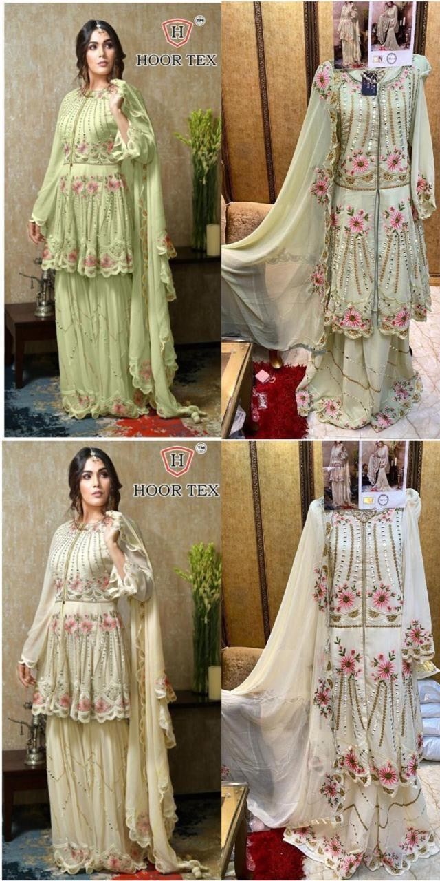HOOR TEX NAFIZA COLOR GOLD VOL 15 16011A TO 16011D BEST PAKISTANI SUITS WHOLESALE