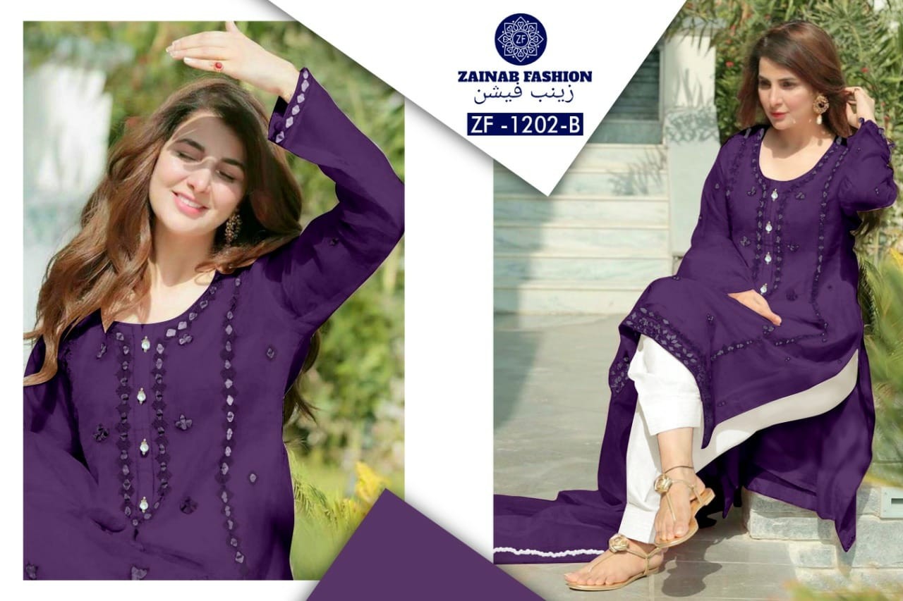 ZAINAB FASHION ZF 1202 B SALWAR KAMEZ WHOLESALER