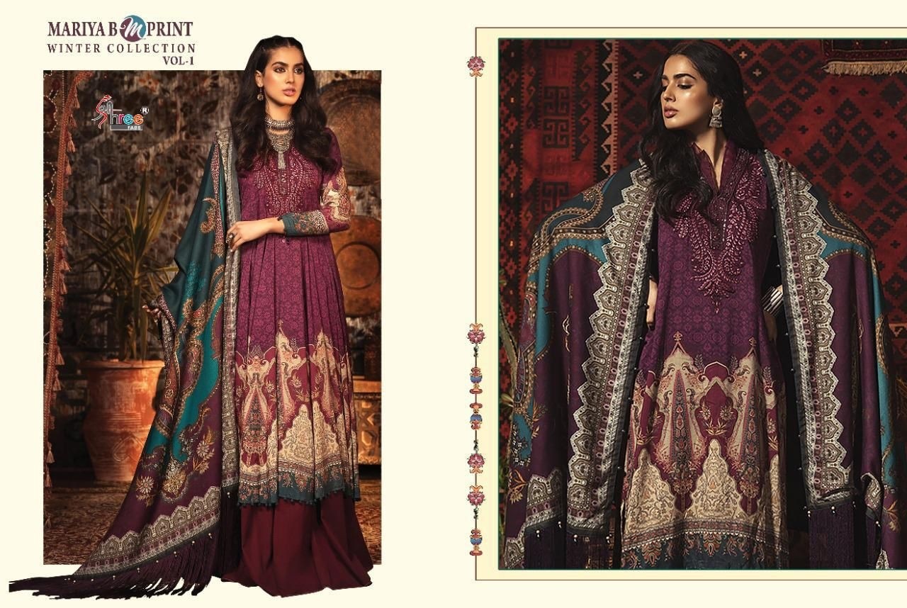 SHREE FABS MARIYA B M PRINT WINTER COLLECTION VOL 1 1432TO1439 WHOLESALER IN SURAT