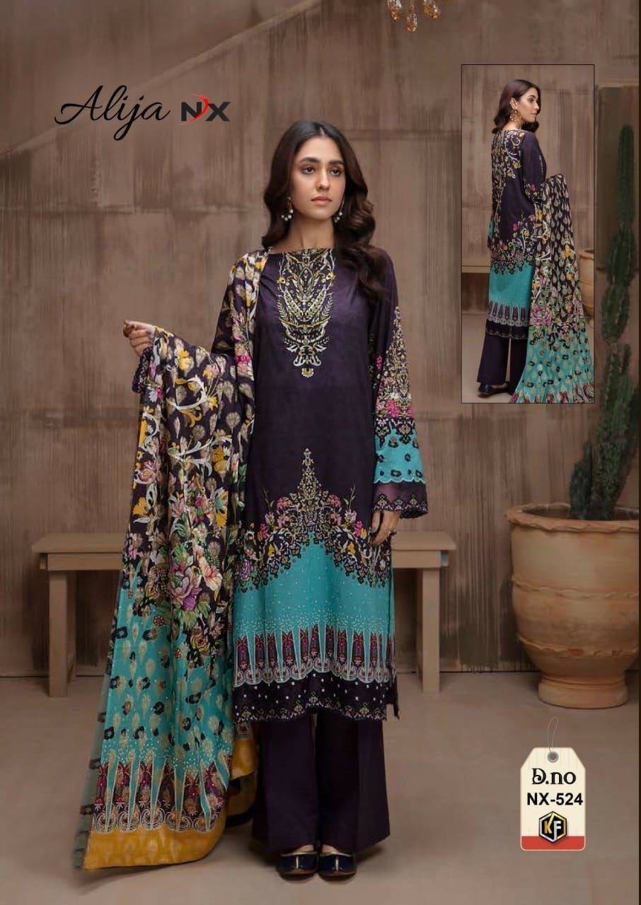 KEVAL FAB ALIYA NX 521TO526 EXCLUSIVE KARACHI COLLECTION AVAILABALE IN SURAT