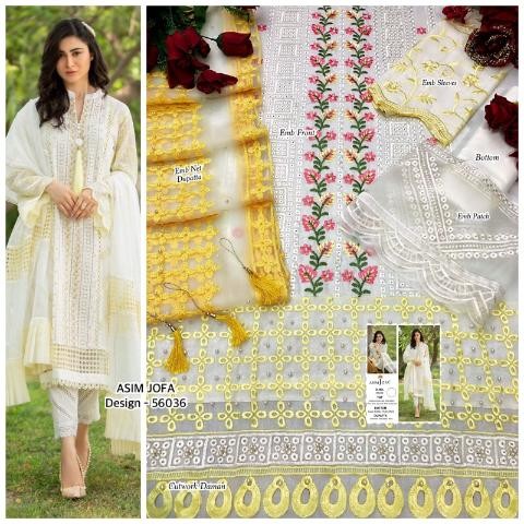 ASIM JOFA JF 56036 PAKISTANI SUITS WHOLESALER