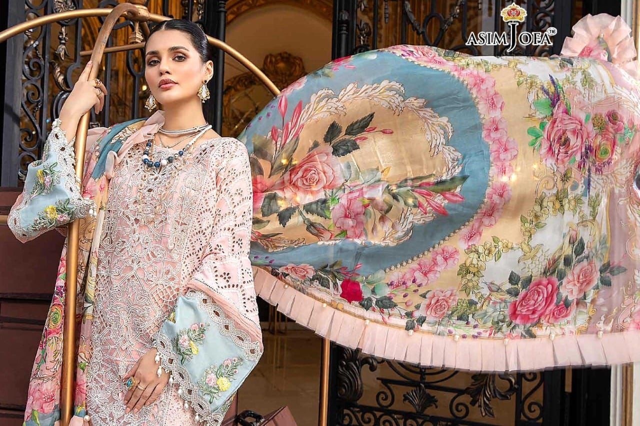 ASIM JOFA JF 56033 SALWAR KAMEZ SINGALE WHOLESALER