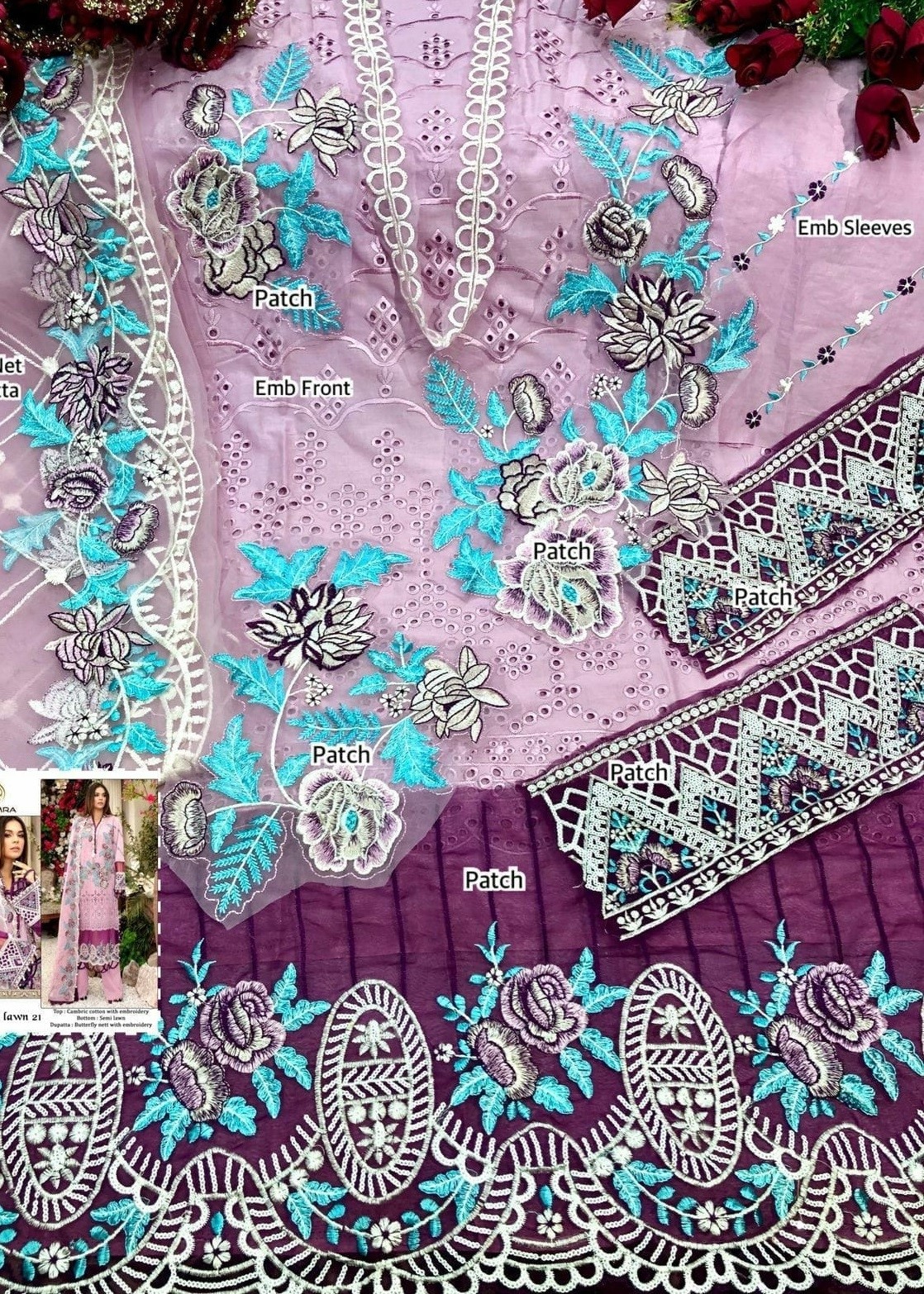 AL AMRA ANAYA LAWN CHIKANKARI VOL 3 21 NEW PAKISTANI SUITS SINGLE ONLINE