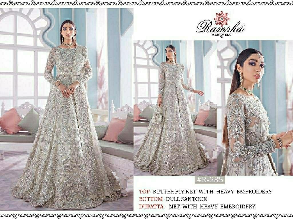 RAMSHA R 285 PAKISTANI SUITS WHOLESALER ONLINE