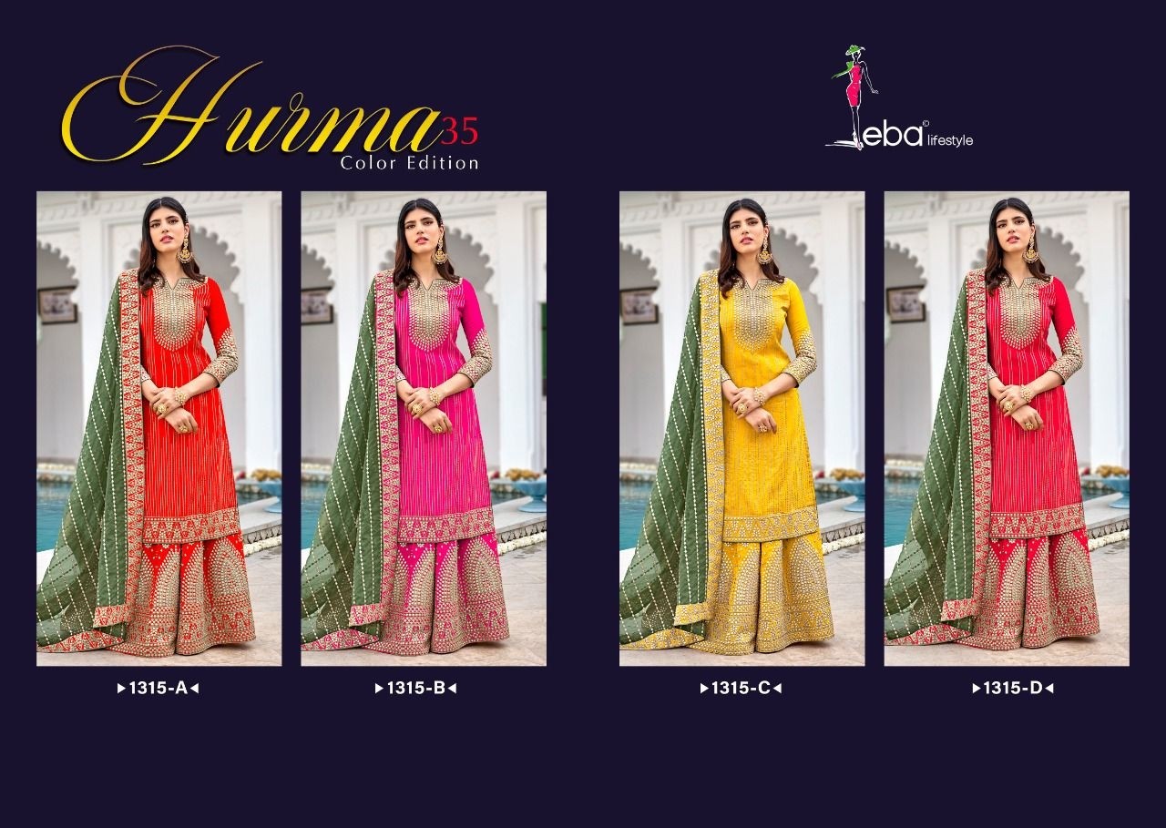 EBA LIFESTYLE HURMA VOL-35 1315 ATO1315 A SALWAR KAMEZ WHOLESALER