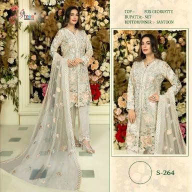 SHREE FABS S 264 HIT DESIGN PAKISTANI SUITS ONLINE