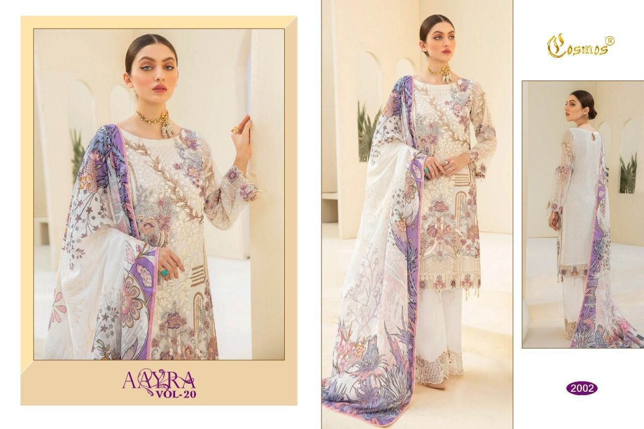 COSMOS AAYRA VOL 20 2002 PAKISTANI SUITS ONLINE SHOPPING