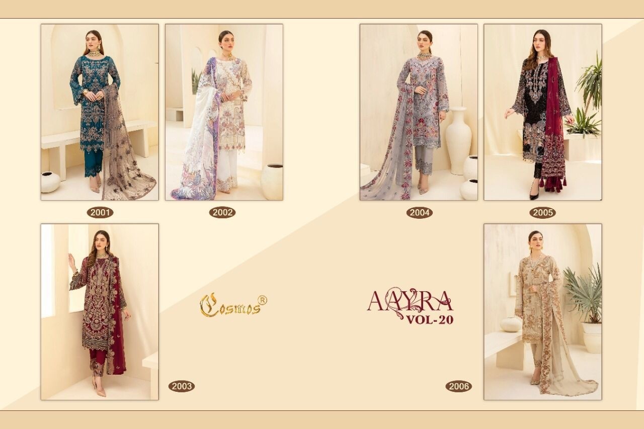 COSMOS AAYRA VOL 20 2005 PAKISTANI SUITS ONLINE SHOPPING