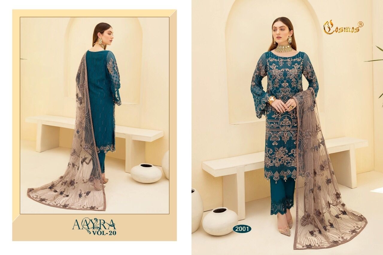 COSMOS AAYRA VOL 20 2001 PAKISTANI SUITS  ONLINE SHOPPING