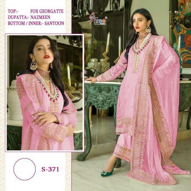 SHREE FABS S 371 PAKISTANI SUITS DEALER