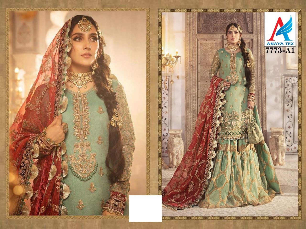 ANAYA TEX MARIA B MBROIDERED COLLECTION 7773 A1 SALWAR KAMEEZ SURAT