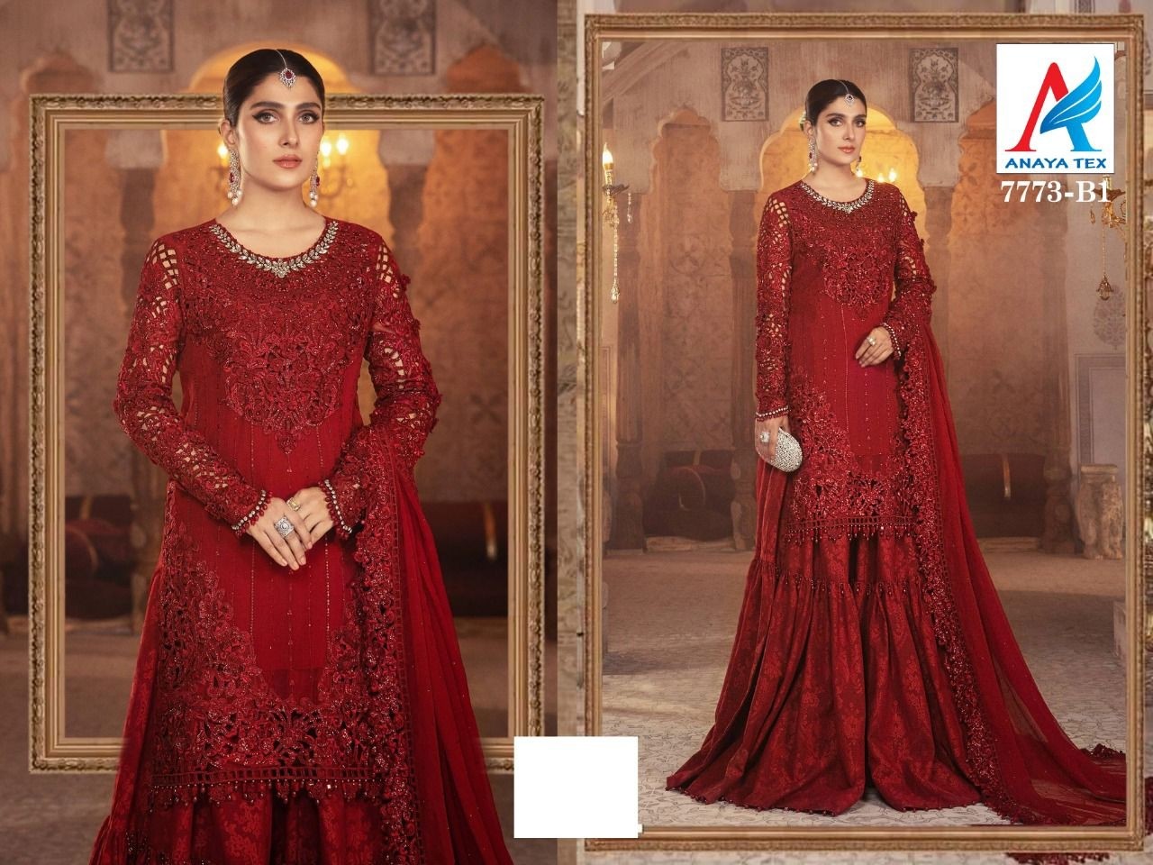 ANAYA TEX MARIA B MBROIDERED COLLECTION 7773 B1 SALWAR KAMEEZ SURAT
