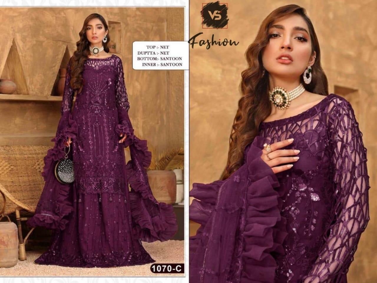 VS FASHION 1070 C PAKISTANI SUITS ONLINE COLLECTION  