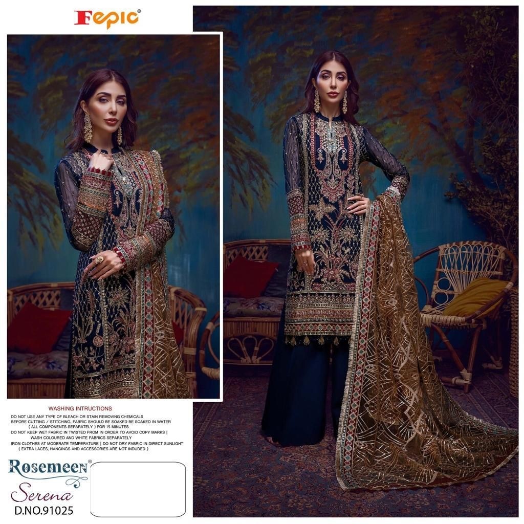 FEPIC ROSEMEEN SERENA 91025 PAKISTANI SUITS MANUFACTRER