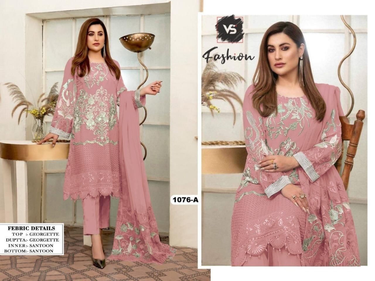 VS FASHION 1076 A SALWAR KAMEEZ MANUFACTURER IN SURAT