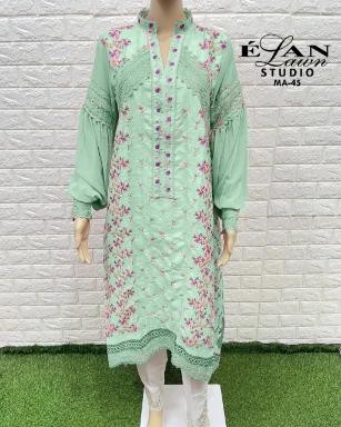 ELAN LAWN STUDIO MA 45 4 COLOURS KURTI COLLECTION