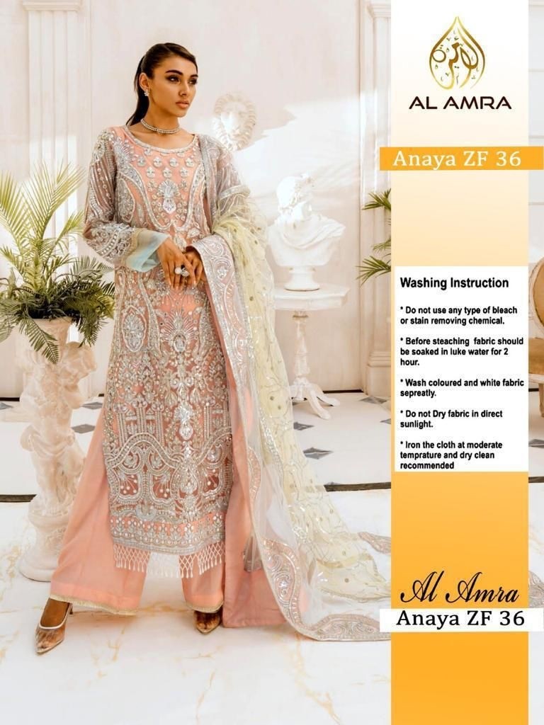 AL AMRA  ANAYA ZF 36 PAKISTANI SUITS LATEST COLLECTION