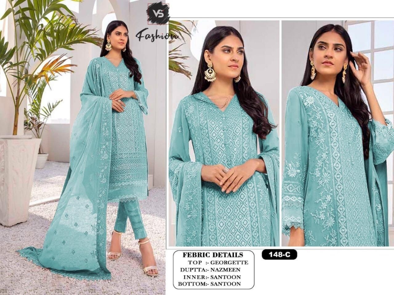 VS FASHION 148 A TO 148 E PAKISTANI SUITS SINGLE COLLECTION