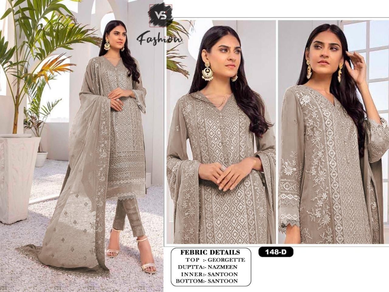 VS FASHION 148 A TO 148 E PAKISTANI SUITS SINGLE COLLECTION