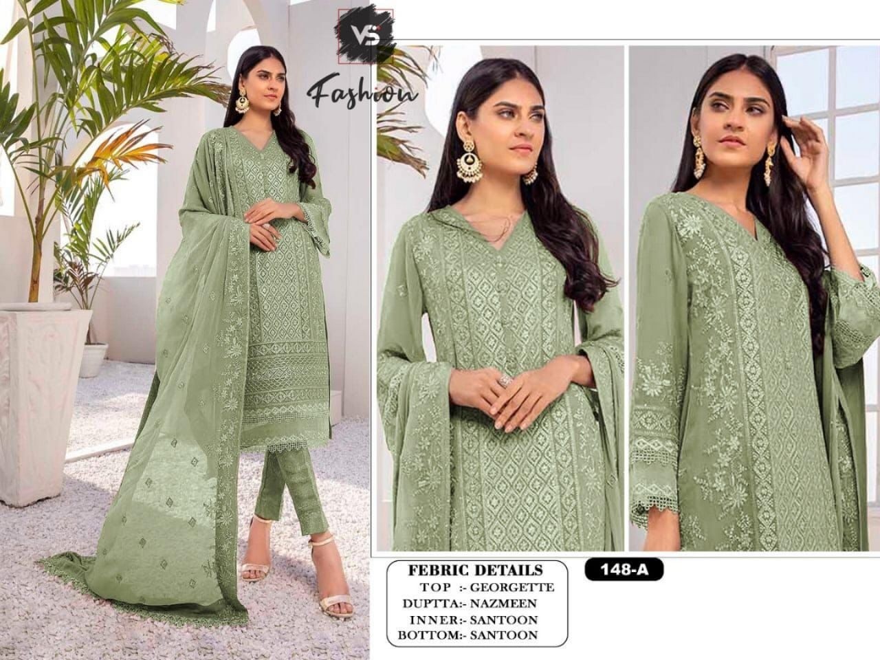 VS FASHION 148 A TO 148 E PAKISTANI SUITS SINGLE COLLECTION