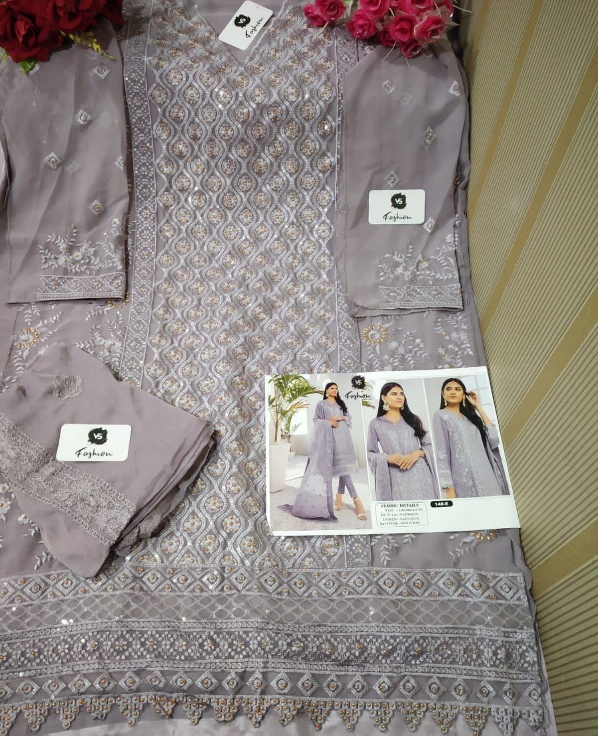 VS FASHION 148 A TO 148 E PAKISTANI SUITS SINGLE COLLECTION