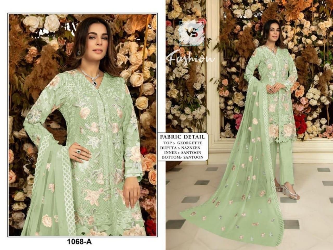 VS FASHION 1068 A PAKISTANI SUITS IN INDIA