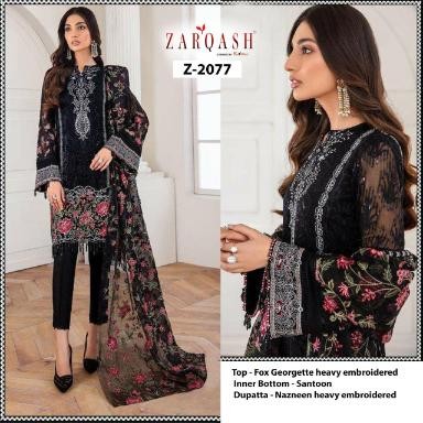 ZARQASH KHAYYIRA SUITS Z 2077 SALWAR KAMEEZ SINGALE WHOLESALE
