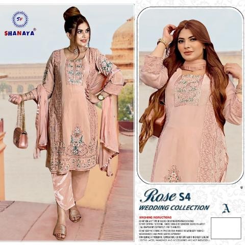 SHANAYA ROSE S 4 A WEDDING COLLECTION PAKISTANI BEST SUITS