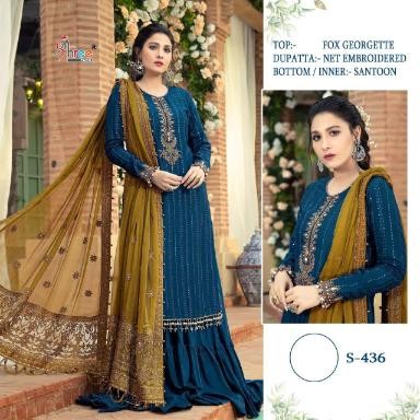 SHREE FABS S 436 NEW LAUNCHING SALWAR KAMEEZ SINGLE