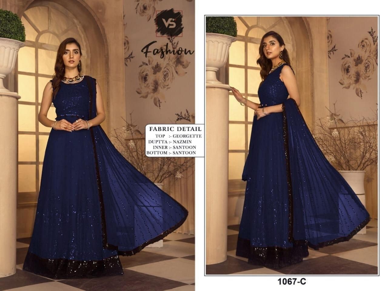 VS FASHION 1067 C PAKISTANI SUITS 