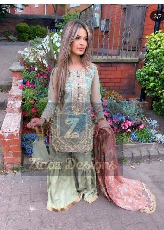 ZIAAZ DESIGNS 7773 E PAKISTANI SUITS SHIPPING FREE AVAILBALE