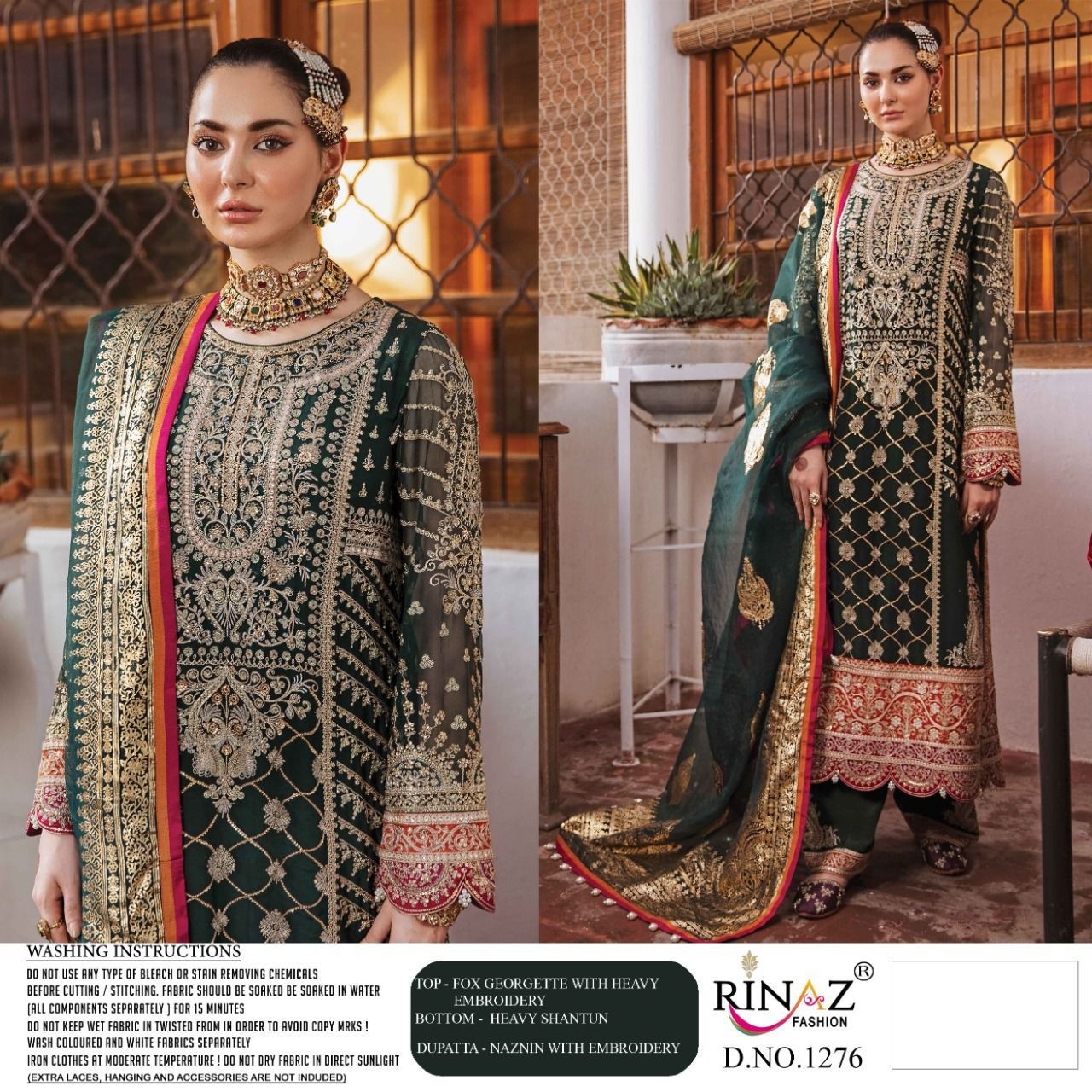 RINAZ FASHION DN 1276 HIT COLOURS SINGLE SUITS AVAILBALE
