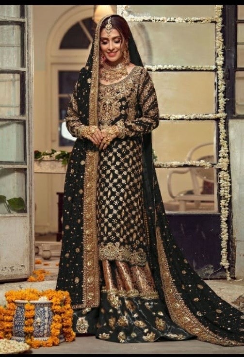 ASIM JOFA DN 56067 BLACK BRIDAL COLLECTION SINGLE ONLINE SHOP