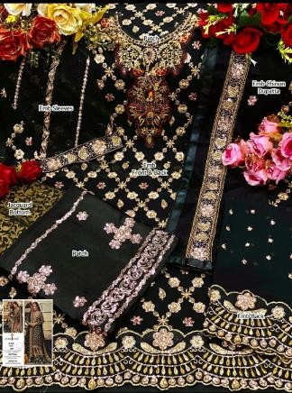 ASIM JOFA DN 56067 BLACK BRIDAL COLLECTION SINGLE ONLINE SHOP