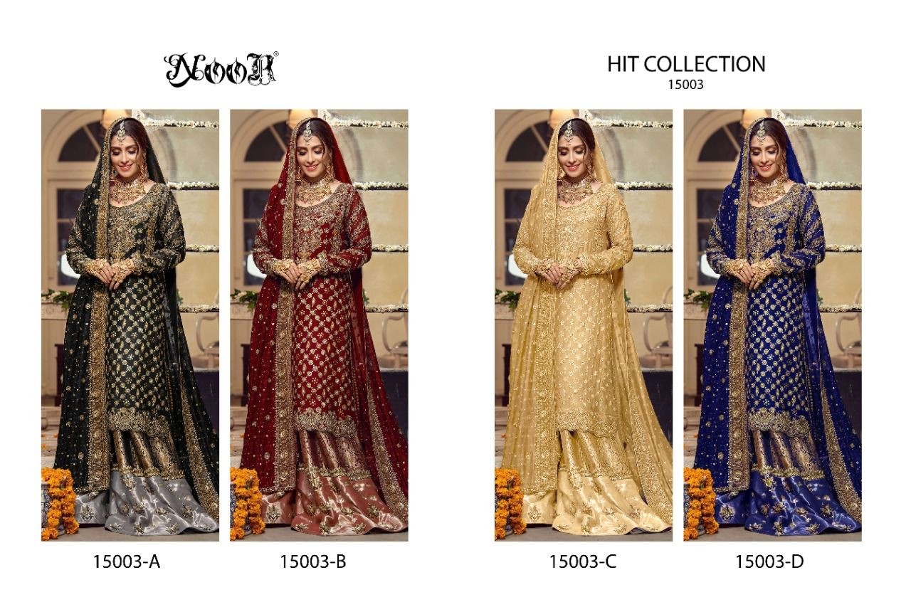 NOOR HIT COLLECTION 15003 A TO 15003 D PAKISTANI SALWAR KAMEEZ IN SURAT 