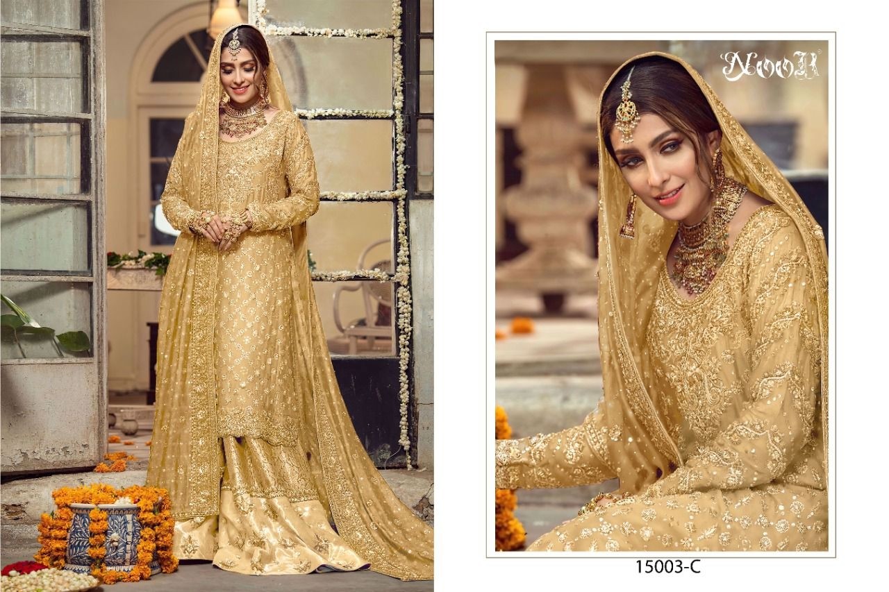 NOOR HIT COLLECTION 15003 A TO 15003 D PAKISTANI SALWAR KAMEEZ IN SURAT 