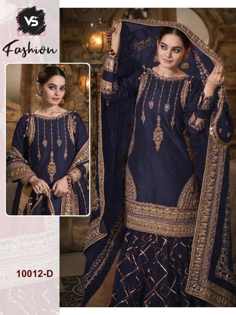 VS FASHION 10012 D BEST DESIGNER PAKISTANI SUITS MANUFACTURER