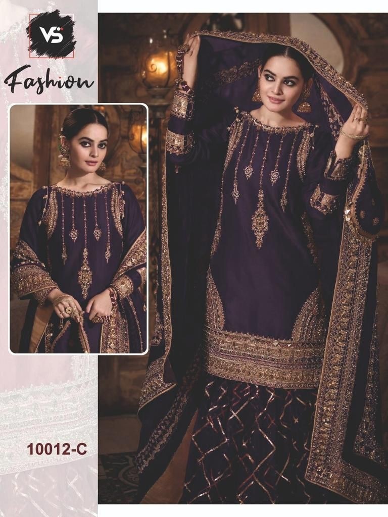 VS FASHION 10012 C BEST DESIGNER PAKISTANI SUITS SUPPLIER