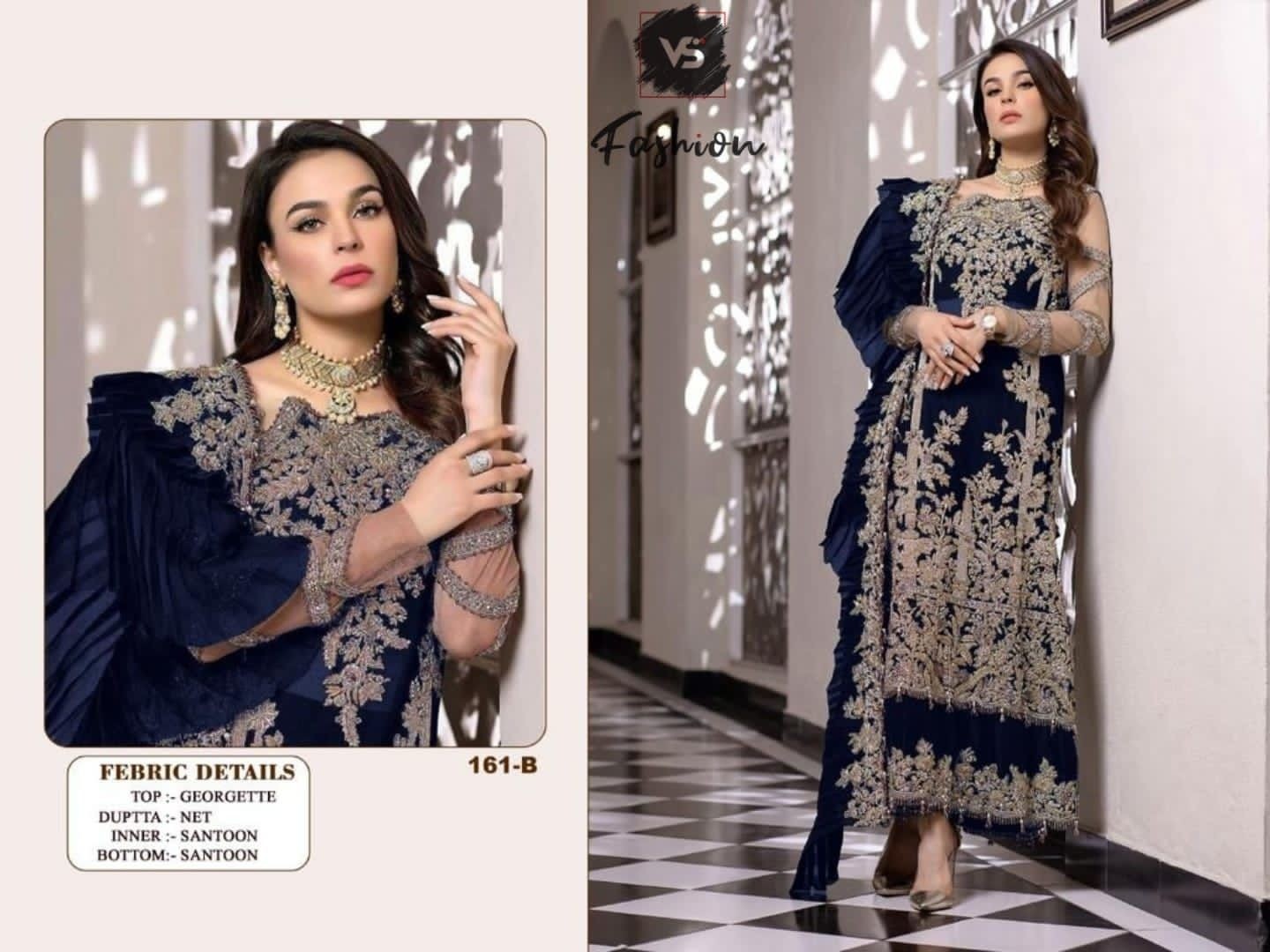 VS FASHION 161 TO 161 E PAKISTANI DESIGNER SINGLE AVAILABLE