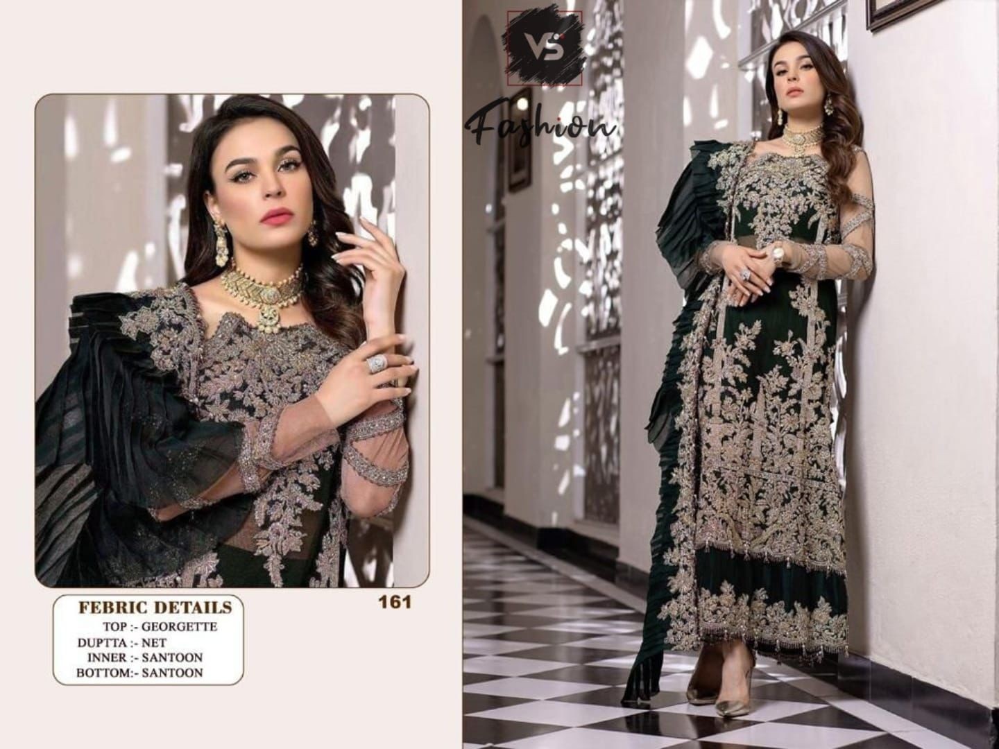 VS FASHION 161 TO 161 E PAKISTANI DESIGNER SINGLE AVAILABLE