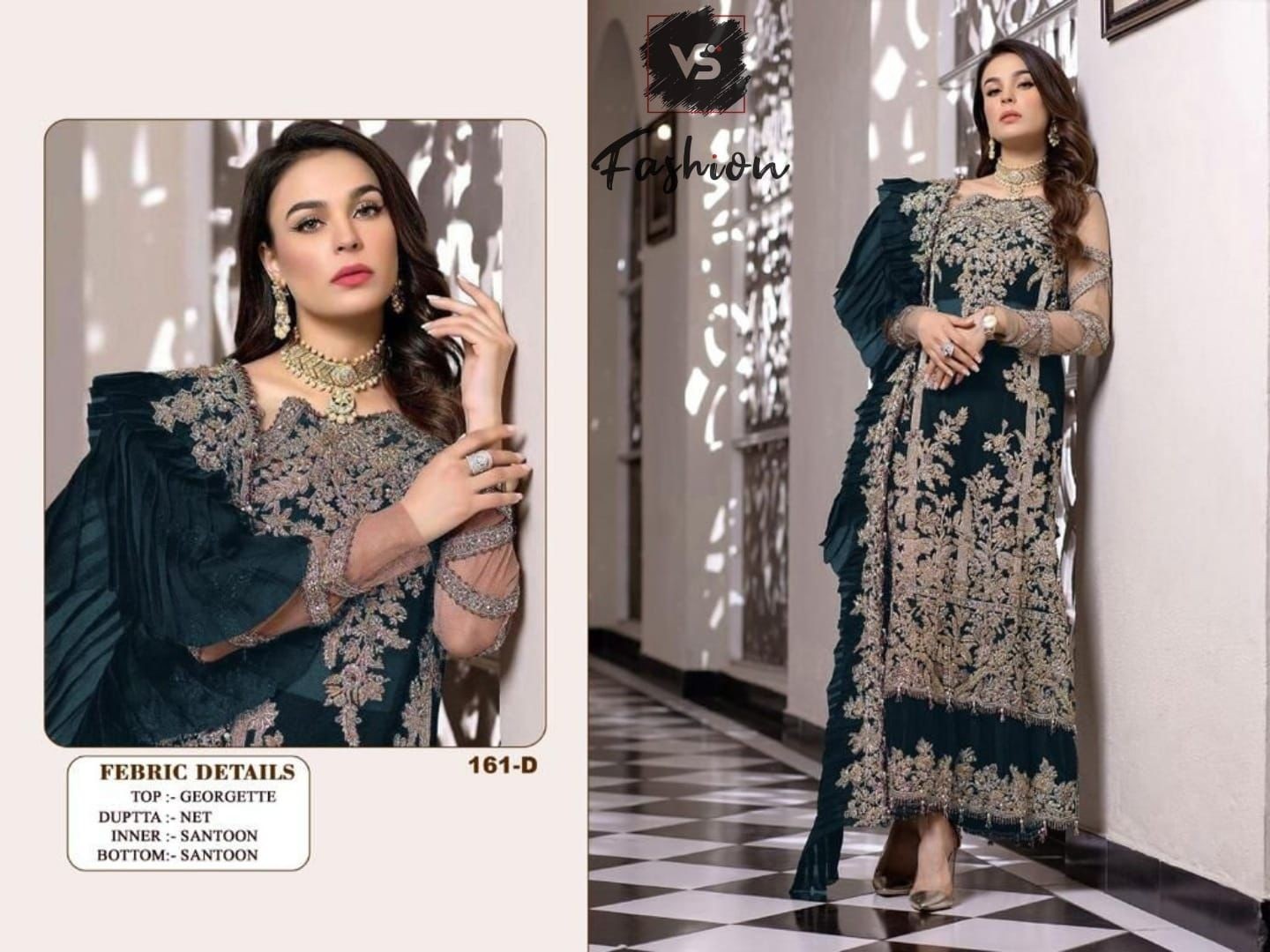 VS FASHION 161 TO 161 E PAKISTANI DESIGNER SINGLE AVAILABLE