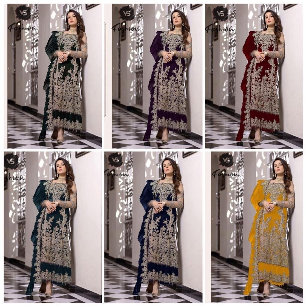 VS FASHION 161 TO 161 E PAKISTANI DESIGNER SINGLE AVAILABLE