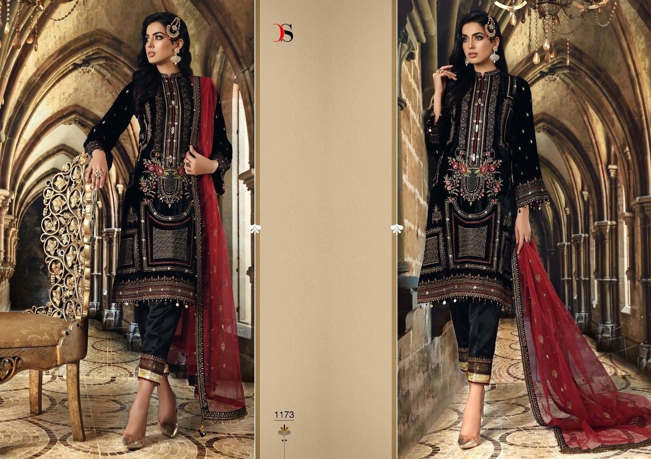 DEEPSY SUITS ANAYA VELVET COLLECTION 1173 SALWAR KAMEEZ ONLINE