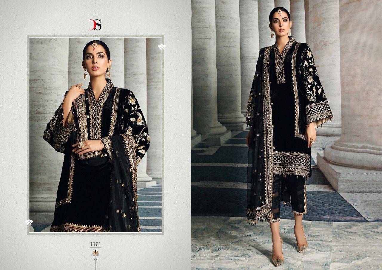 DEEPSY SUITS ANAYA VELVET COLLECTION 1171 ONLINE SHOPPING SALWAR KAMEEZ