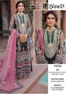 NOOR AFROZEH VOL 2 14004 PREMIUM COLLECTION PAKISTANI SUITS