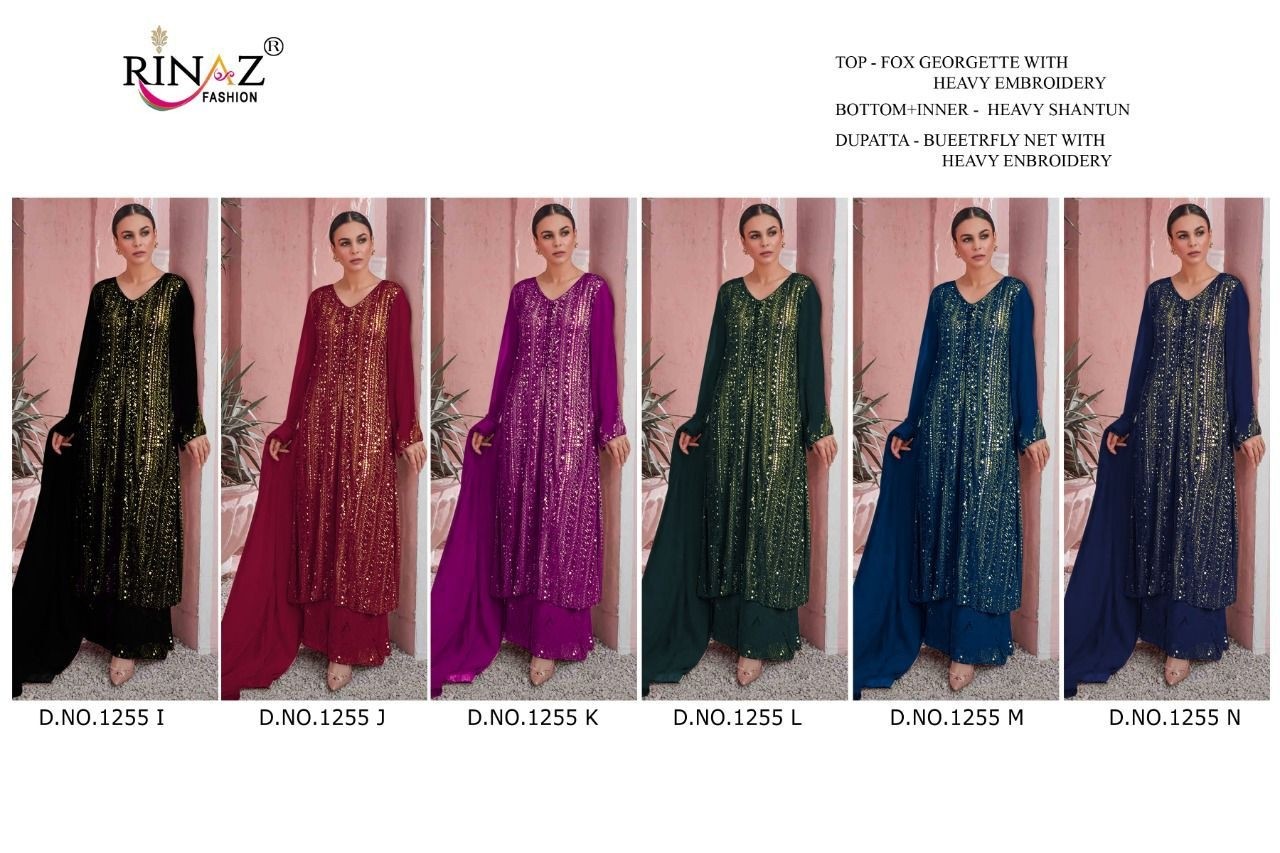 RINAZ FASHION 1255 M COLOUR LATEST COLLECTION PAKISTANI SUITS