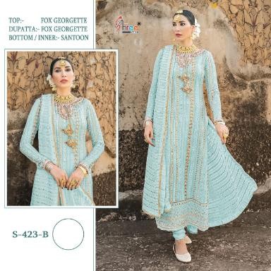 SHREE FABS S 423 B NEW LAUNCHING HIT DESIGN SALWAR KAMEEZ