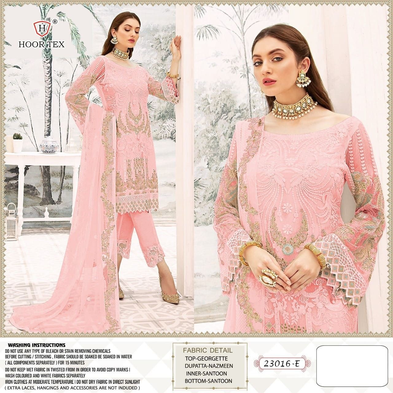 HOOR TEX 23016 E PAKISTANI SUITS WHOLESALER SUPPLIER