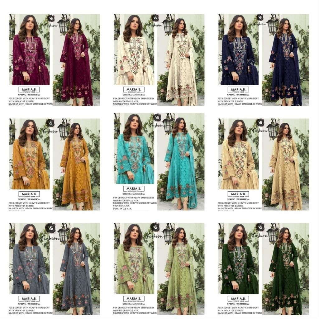VS FASHION MARIA B 075 SINGLE ONLINE DEALER 9 DESIGN AVAILABLE