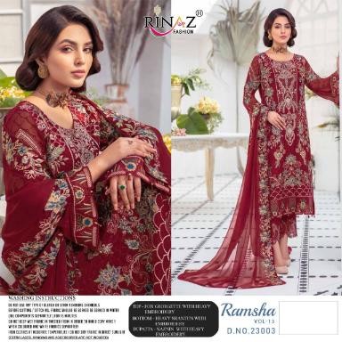 RINAZ FASHION RAMSHA VOL 13 23003 PAKISTANI SALWAR KAMEEZ MANUFACTURER